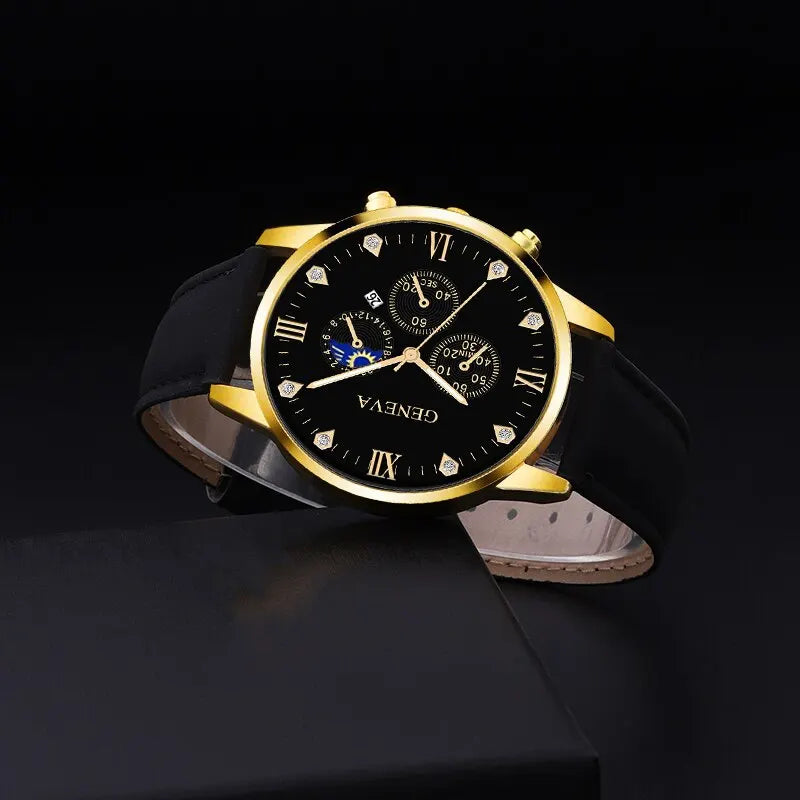 2pcs Luxury Mens Quartz Watches