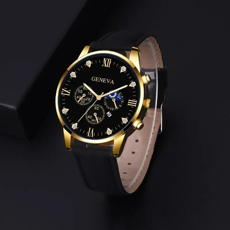 2pcs Luxury Mens Quartz Watches